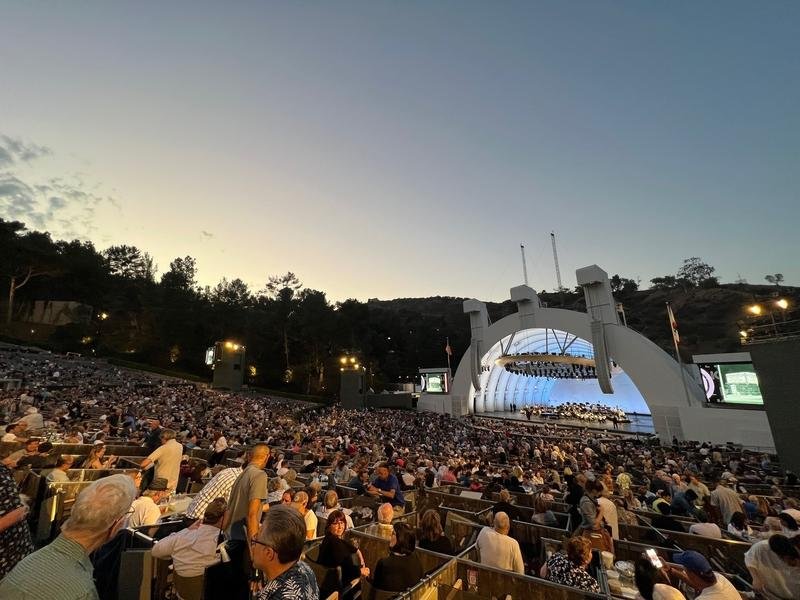 Hollywood Bowl at sunset